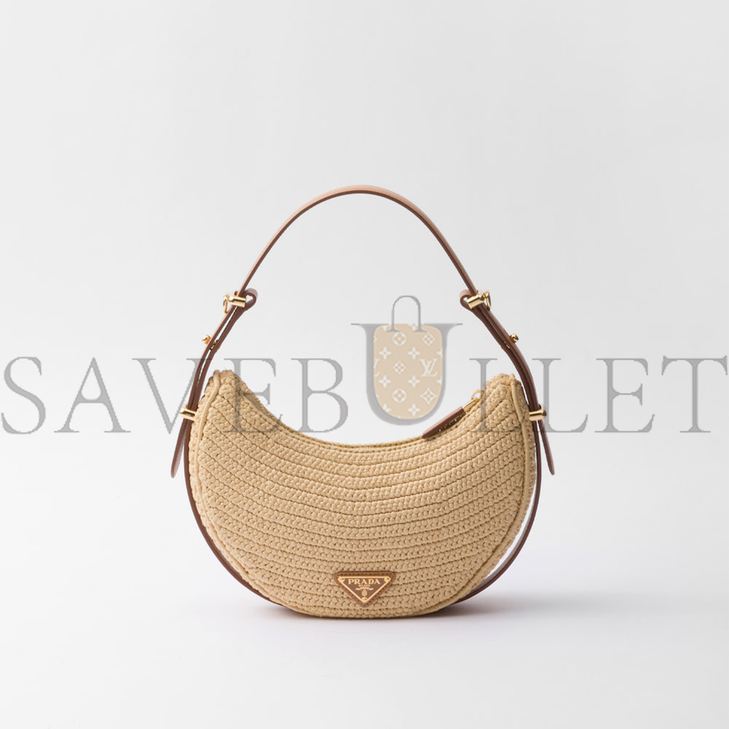 Pra*a Pra*a arquÉ crochet shoulder bag 1bc194 (22.5*18.5*6cm)